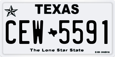 TX license plate CEW5591