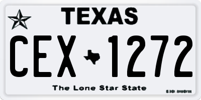 TX license plate CEX1272