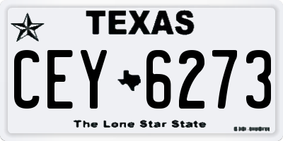 TX license plate CEY6273