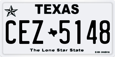 TX license plate CEZ5148