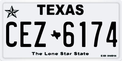 TX license plate CEZ6174