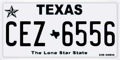 TX license plate CEZ6556