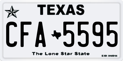 TX license plate CFA5595
