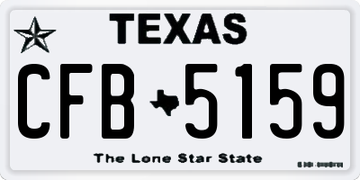 TX license plate CFB5159