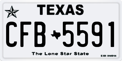 TX license plate CFB5591