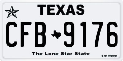 TX license plate CFB9176