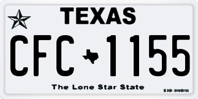 TX license plate CFC1155