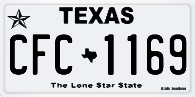 TX license plate CFC1169