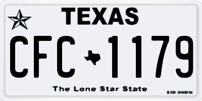 TX license plate CFC1179