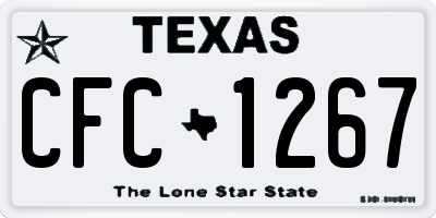 TX license plate CFC1267