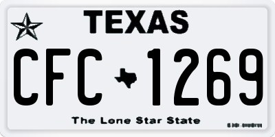 TX license plate CFC1269