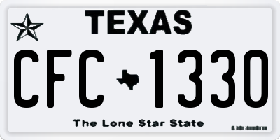 TX license plate CFC1330