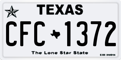 TX license plate CFC1372