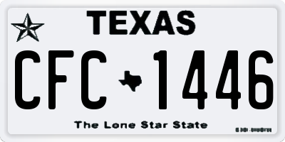 TX license plate CFC1446