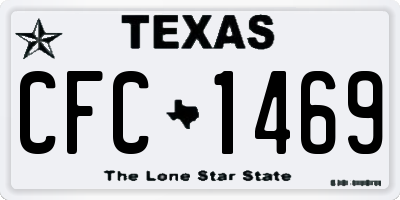 TX license plate CFC1469