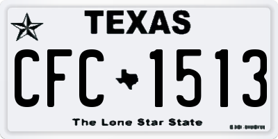TX license plate CFC1513