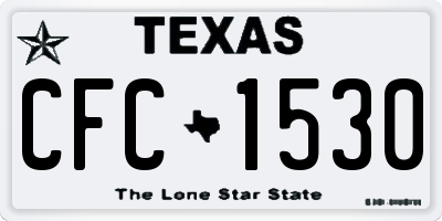 TX license plate CFC1530