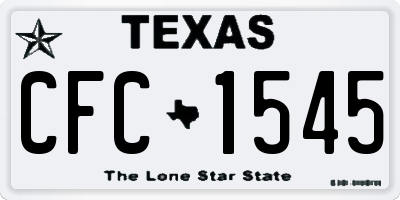 TX license plate CFC1545