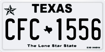 TX license plate CFC1556