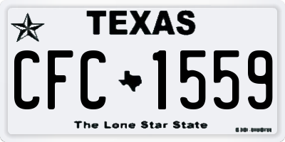 TX license plate CFC1559