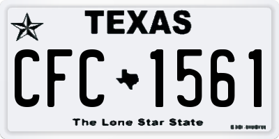 TX license plate CFC1561