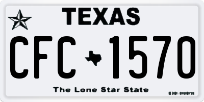 TX license plate CFC1570