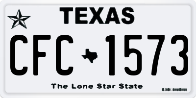 TX license plate CFC1573