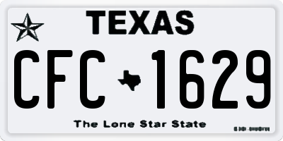 TX license plate CFC1629