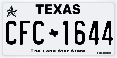 TX license plate CFC1644