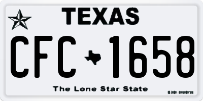 TX license plate CFC1658
