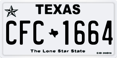 TX license plate CFC1664