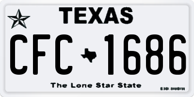 TX license plate CFC1686