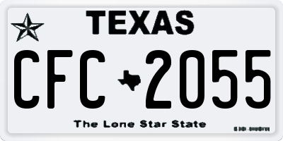 TX license plate CFC2055