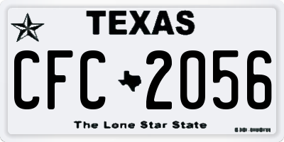 TX license plate CFC2056