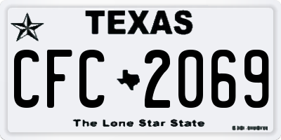 TX license plate CFC2069