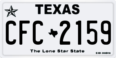 TX license plate CFC2159
