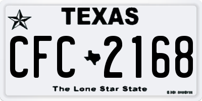 TX license plate CFC2168