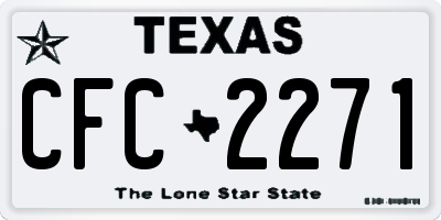TX license plate CFC2271
