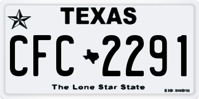 TX license plate CFC2291