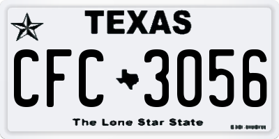TX license plate CFC3056
