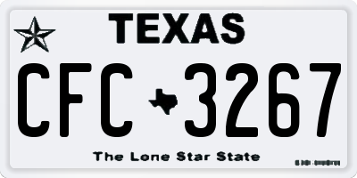 TX license plate CFC3267