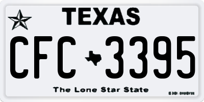 TX license plate CFC3395