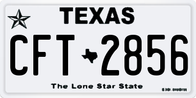 TX license plate CFT2856