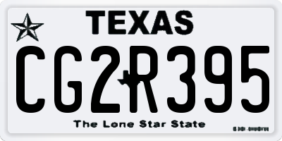 TX license plate CG2R395