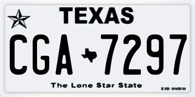 TX license plate CGA7297