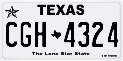 TX license plate CGH4324