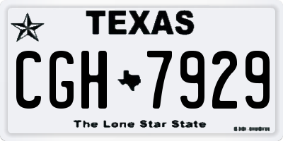TX license plate CGH7929