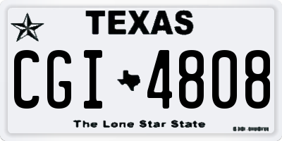 TX license plate CGI4808