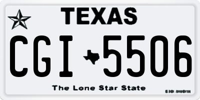 TX license plate CGI5506