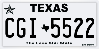 TX license plate CGI5522